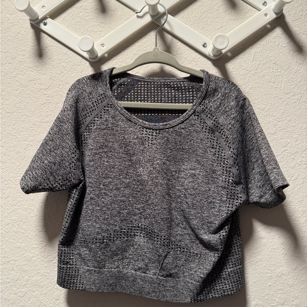 Gray Women's Crop Top - Picture 1 of 2